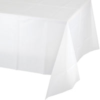 White Tablecover Plastic 54