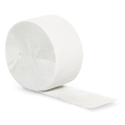 White Crepe Streamers 81' by Creative Converting