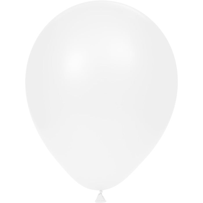 Latex Balloons 12" White, 15 ct by Creative Converting