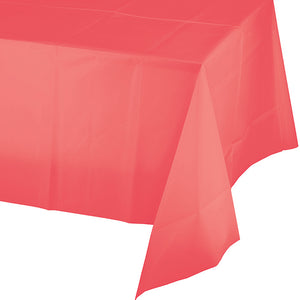 Coral Tablecover Plastic 54" X 108" by Creative Converting