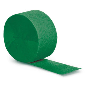 Emerald Green Crepe Streamers 81' by Creative Converting