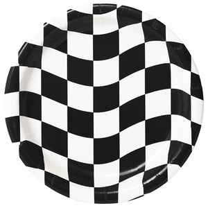 Black And White Check Paper Plates, 8 ct by Creative Converting