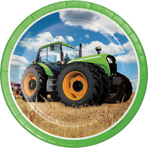 Tractor Time Paper Plates, 8 ct by Creative Converting