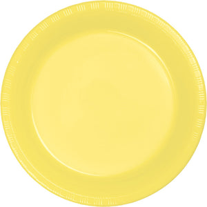 Mimosa Yellow Plastic Dessert Plates, 20 ct by Creative Converting