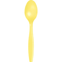 Mimosa Yellow Plastic Spoons, 24 ct by Creative Converting