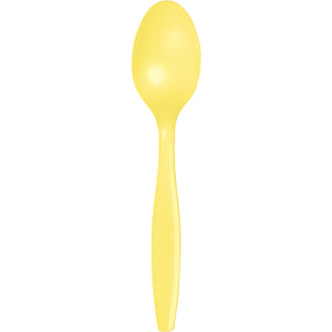 Mimosa Yellow Plastic Spoons, 24 ct by Creative Converting
