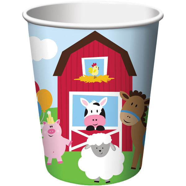 Farmhouse Fun Hot/Cold Paper Cups 9 Oz., 8 ct by Creative Converting