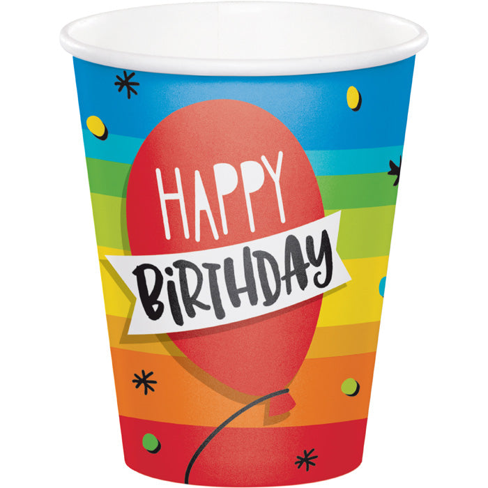 Hoppin' Birthday Cake Hot/Cold Paper Cups 9 Oz., 8 ct by Creative Converting