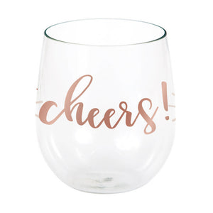 Rose' All Day 14 Oz Stemless Wine Glass by Creative Converting