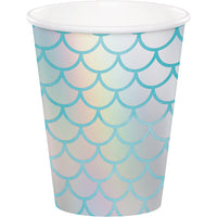 Mermaid Shine Hot/Cold Paper Cups 9 Oz., Foil, 8 ct by Creative Converting