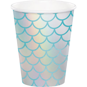 Mermaid Shine Hot/Cold Paper Cups 9 Oz., Foil, 8 ct by Creative Converting