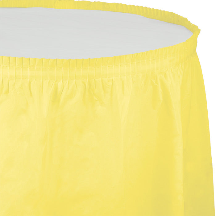 Mimosa Plastic Tableskirt, 14' X 29" by Creative Converting