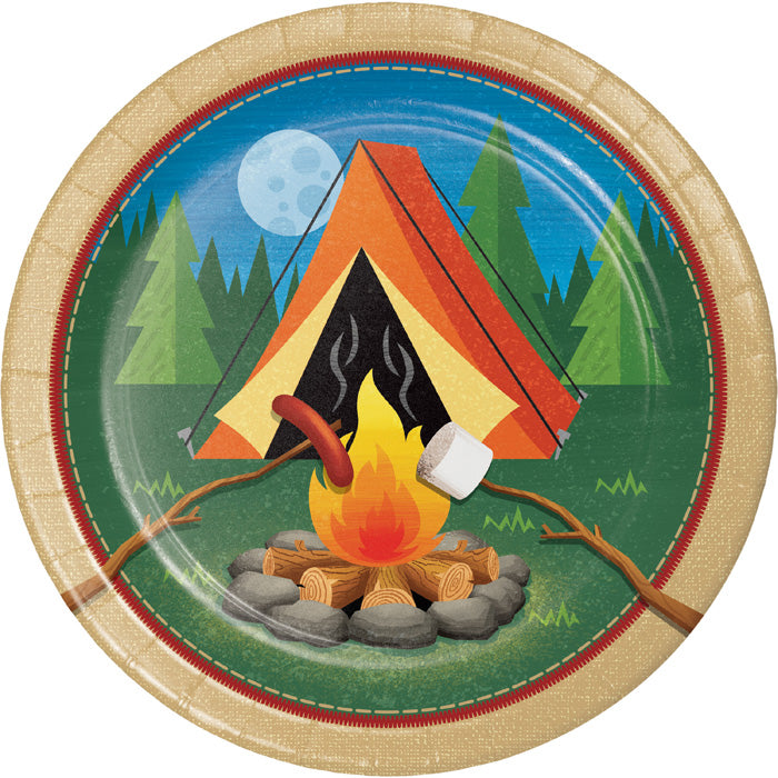 Camping Paper Plates, 8 ct by Creative Converting