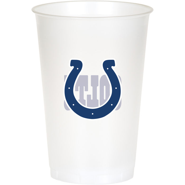 Indianapolis Colts Plastic Cup, 20Oz, 8 ct by Creative Converting