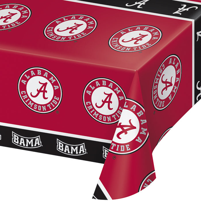 University Of Alabama Plastic Table Cover, 54" X 108" by Creative Converting
