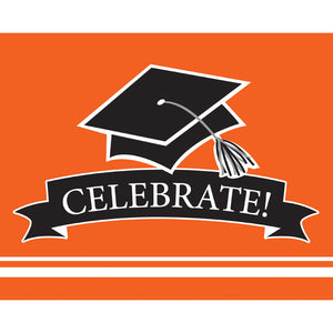 Orange Graduation Invitations, 25/Pkg by Creative Converting