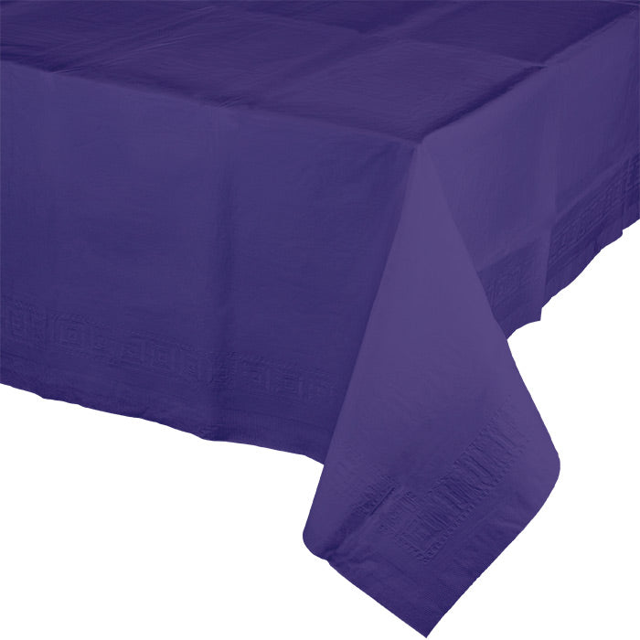 Purple Tablecover 54"X 108" Polylined Tissue by Creative Converting