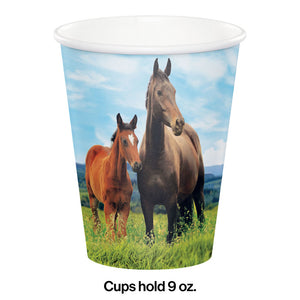 Horse And Pony Hot/Cold Paper Cups 9 Oz., 8 ct Party Decoration