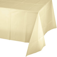 Ivory Tablecover Plastic 54