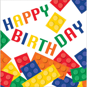 Block Party Birthday Napkins, 16 ct by Creative Converting