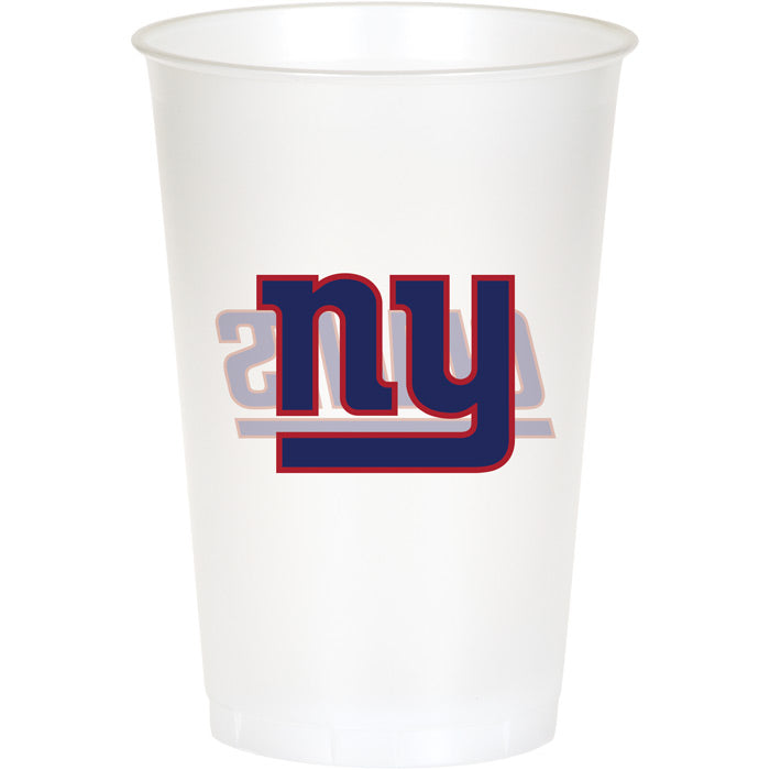 New York Giants Plastic Cup, 20Oz, 8 ct by Creative Converting