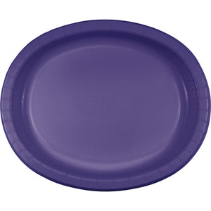 Purple Oval Platter 10" X 12", 8 ct by Creative Converting