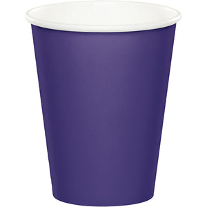 Purple Hot/Cold Paper Paper Cups 9 Oz., 8 ct by Creative Converting