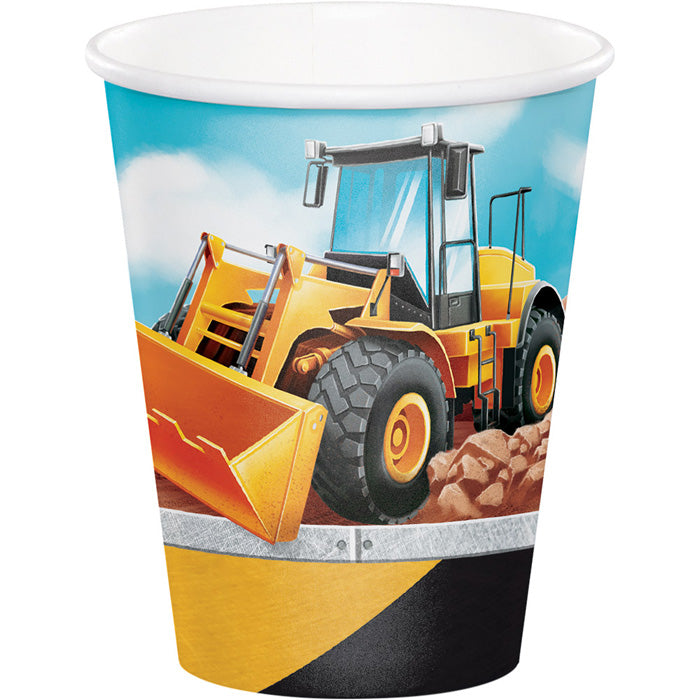 Big Dig Construction Hot/Cold Paper Cups 9 Oz., 8 ct by Creative Converting