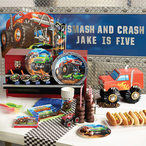 Monster Truck Rally Giant Party Banner With Stickers Party Supplies