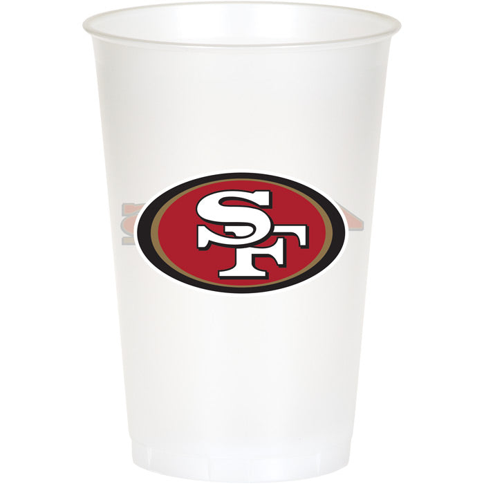 San Francisco 49Ers Plastic Cup, 20Oz, 8 ct