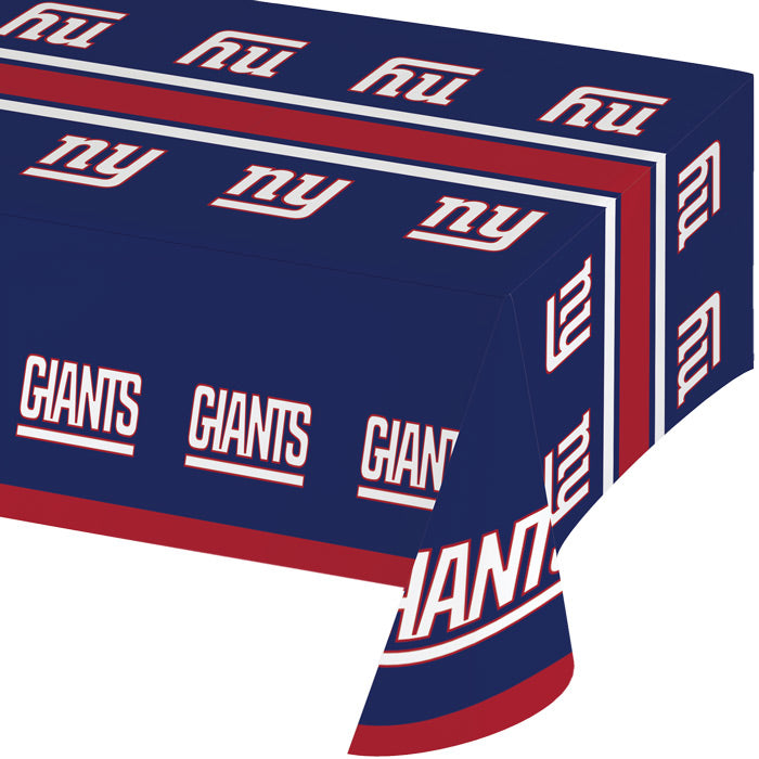 New York Giants Plastic Table Cover, 54" x 102" by Creative Converting