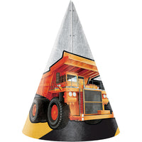Big Dig Construction Party Hats, 8 ct by Creative Converting