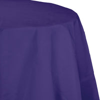 Purple Round Polylined TIssue Tablecover, 82