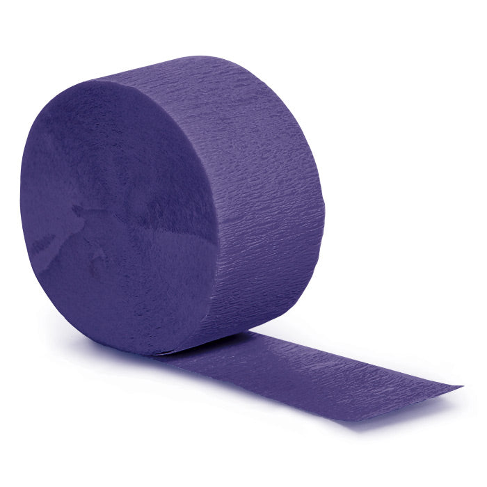 Purple Crepe Streamers 81' by Creative Converting