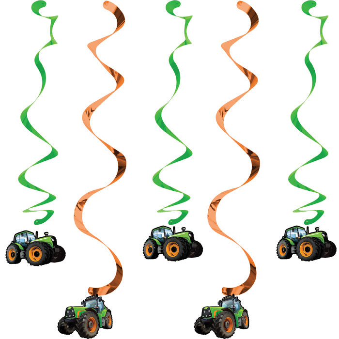 Tractor Time Dizzy Danglers, 5 ct by Creative Converting