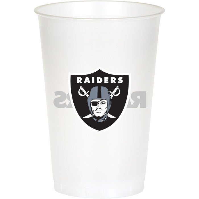 Las Vegas Raiders Plastic Cup, 20Oz, 8 ct