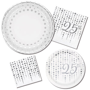 Sparkle And Shine Silver Dessert Plates, 8 ct Party Supplies