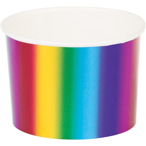 Rainbow Foil Treat Cups, 6 ct by Creative Converting