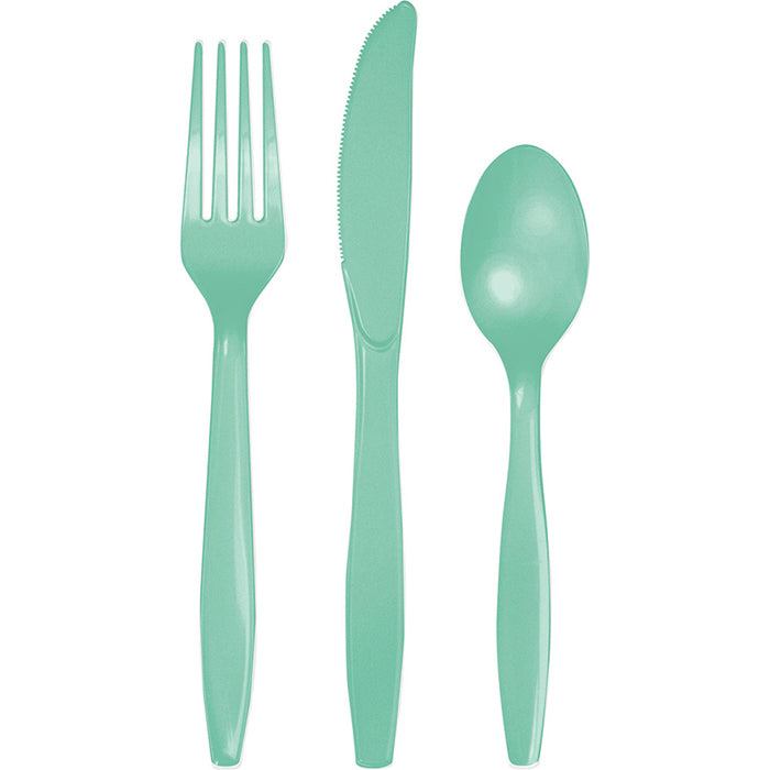 Fresh Mint Green Assorted Plastic Cutlery, 24 ct by Creative Converting