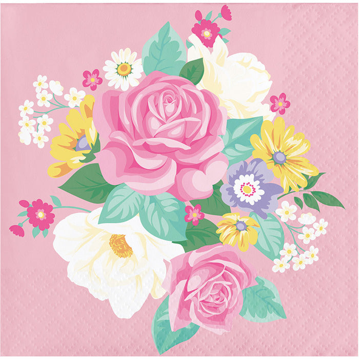Floral Tea Party Beverage Napkins, 16 ct by Creative Converting