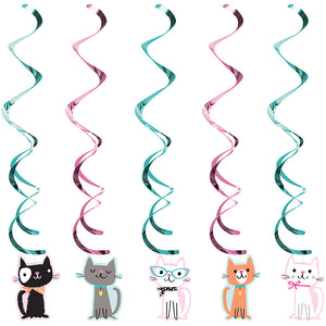 Cat Party Dizzy Danglers, 5 ct by Creative Converting