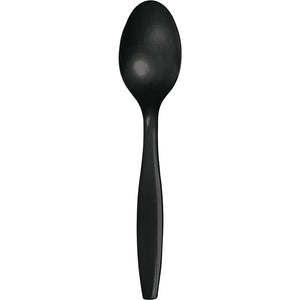 Black Plastic Spoons, 24 ct by Creative Converting