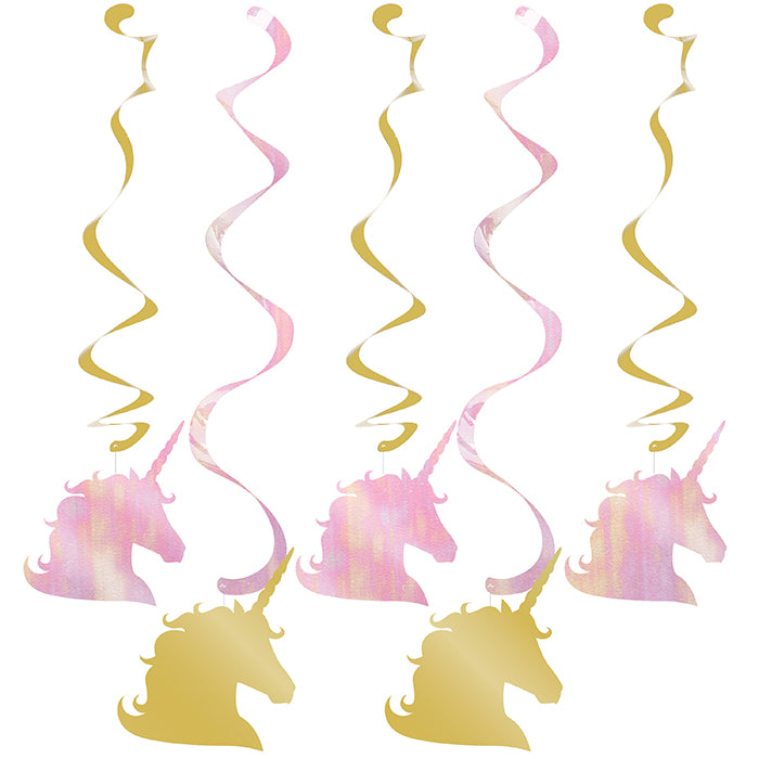 Sparkle Unicorn Dizzy Danglers, 5 ct by Creative Converting