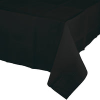 Black Velvet Plastic Tablecover 54