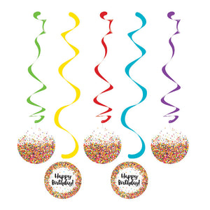Confetti Sprinkles Dizzy Danglers, 5 ct by Creative Converting
