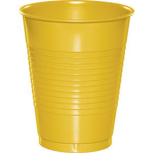 School Bus Yellow Plastic Cups, 20 ct by Creative Converting