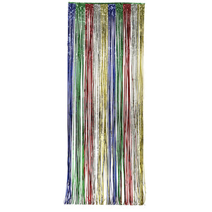 Foil Door Curtain Multicolor, 8'X3' by Creative Converting