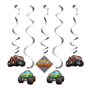 Monster Truck Rally Dizzy Danglers, 5 ct by Creative Converting