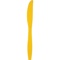 School Bus Yellow Plastic Knives, 24 ct by Creative Converting