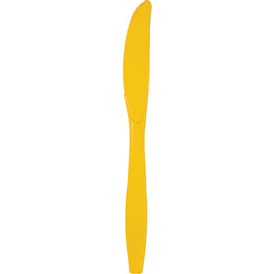School Bus Yellow Plastic Knives, 24 ct by Creative Converting